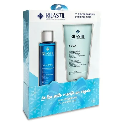 RILASTIL AQUA DETERGENTE 200ML+ DAILY CARE SOLUZIONE MICELLARE COFANETTO 100ML